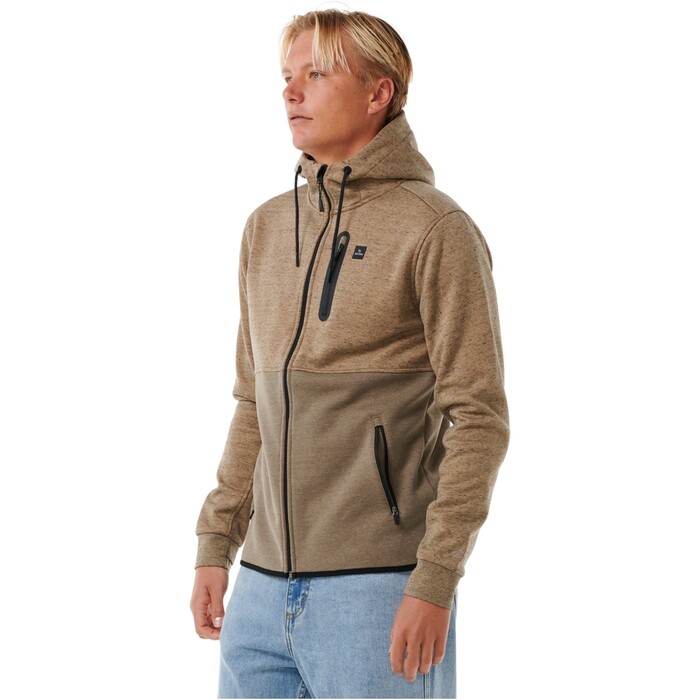 2024 Rip Curl Hombres Anti Series Cdigo Postal De Salida Fleece CFEDB9 - Sand Dune